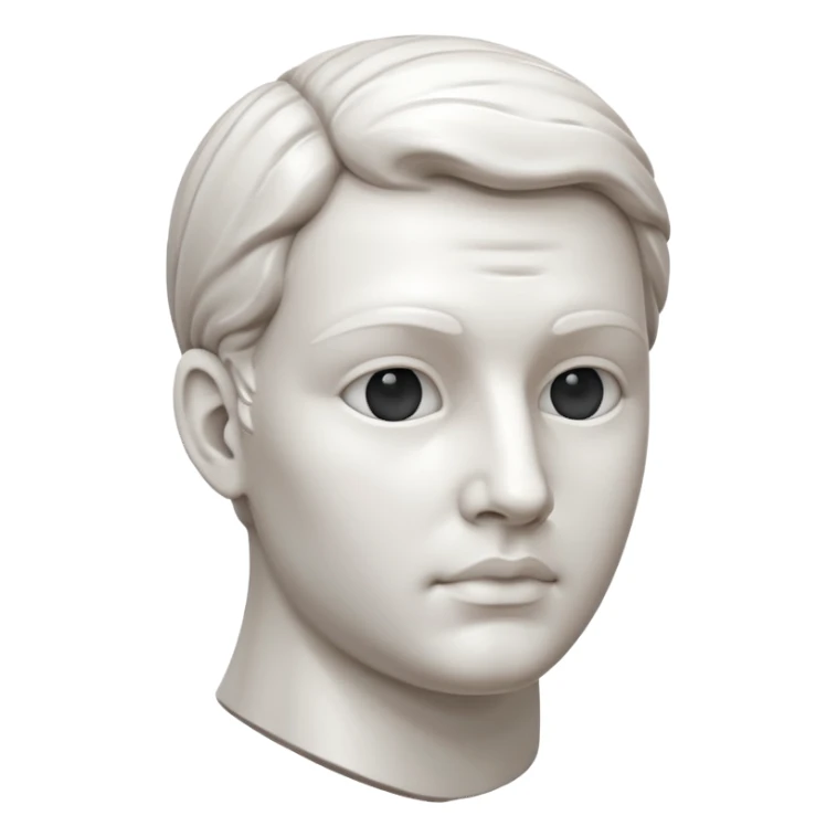 Sculpture head sticker