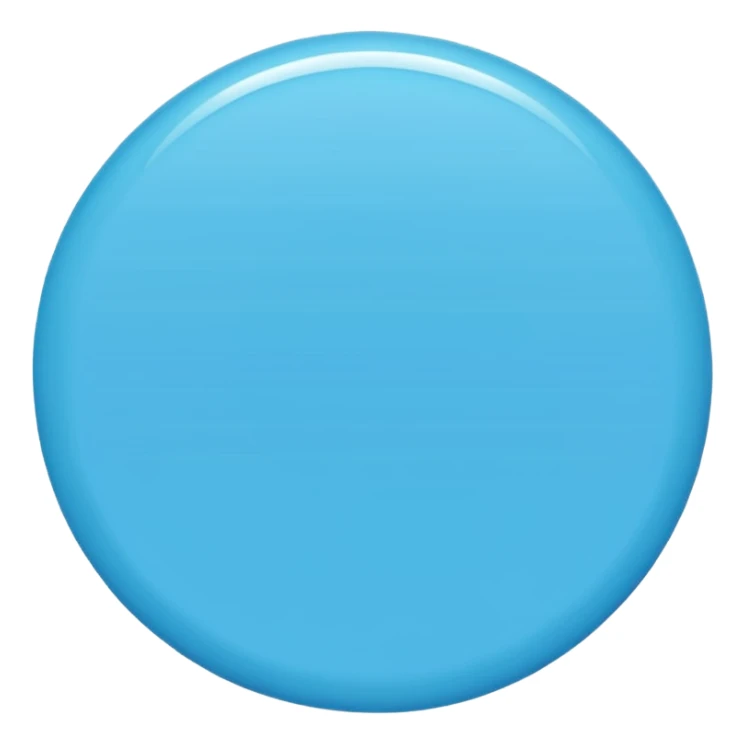 Blue circle tik sticker