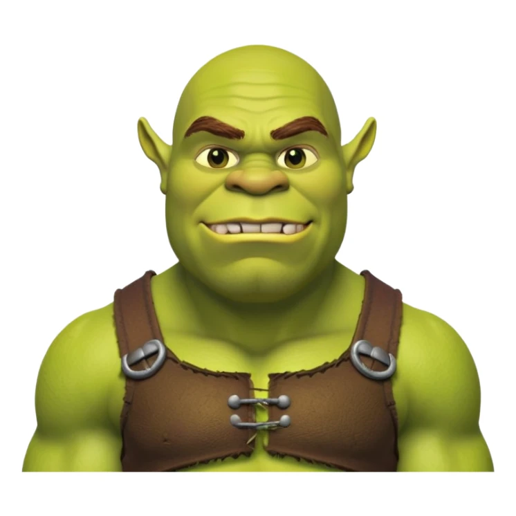 Gigachad shrek sticker