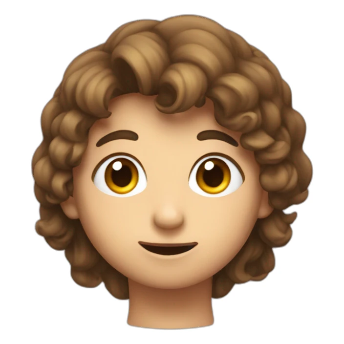 una persona hacien mewing sticker