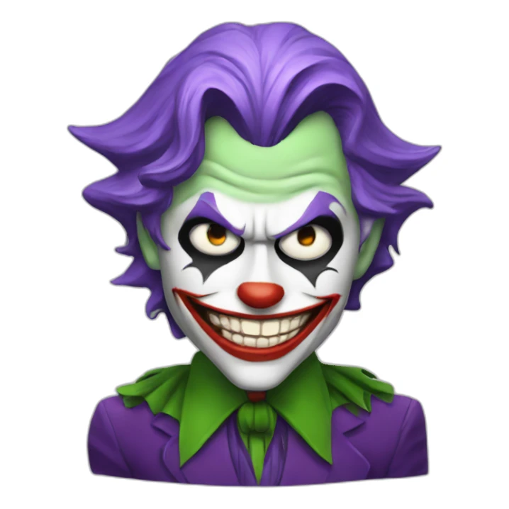 Batman dressed as the joker sticker