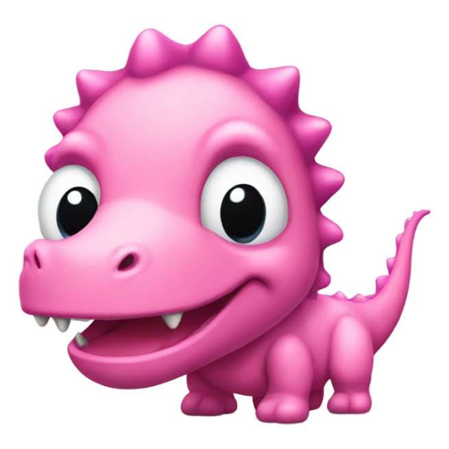 pink dino sticker