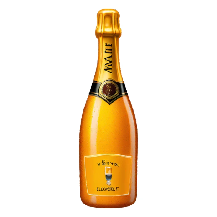 veuve cliquot bottle sticker