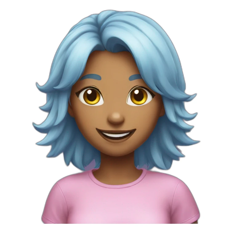 Cat girl happy sticker