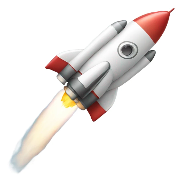 A rocket taking off  sticker