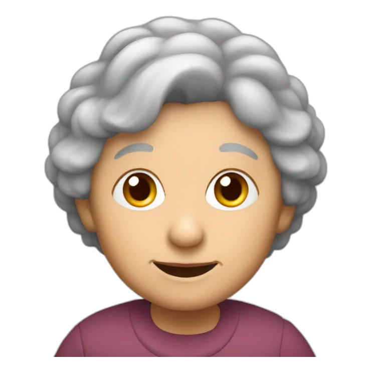 Granny with grandfather in question sticker