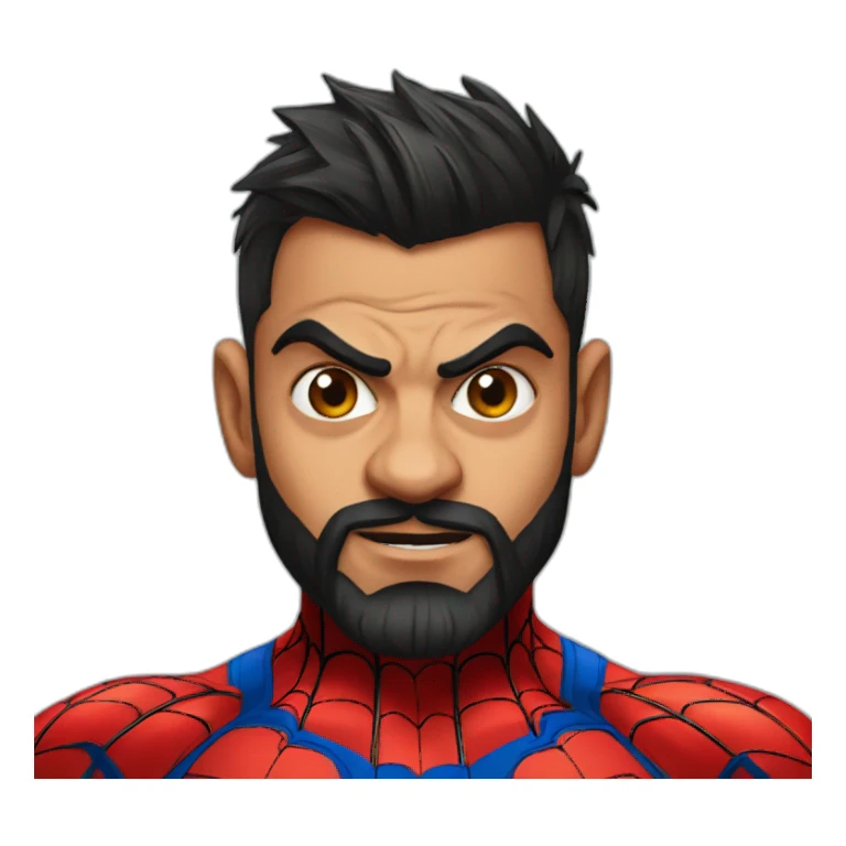 Virat Kohli Spiderman sticker