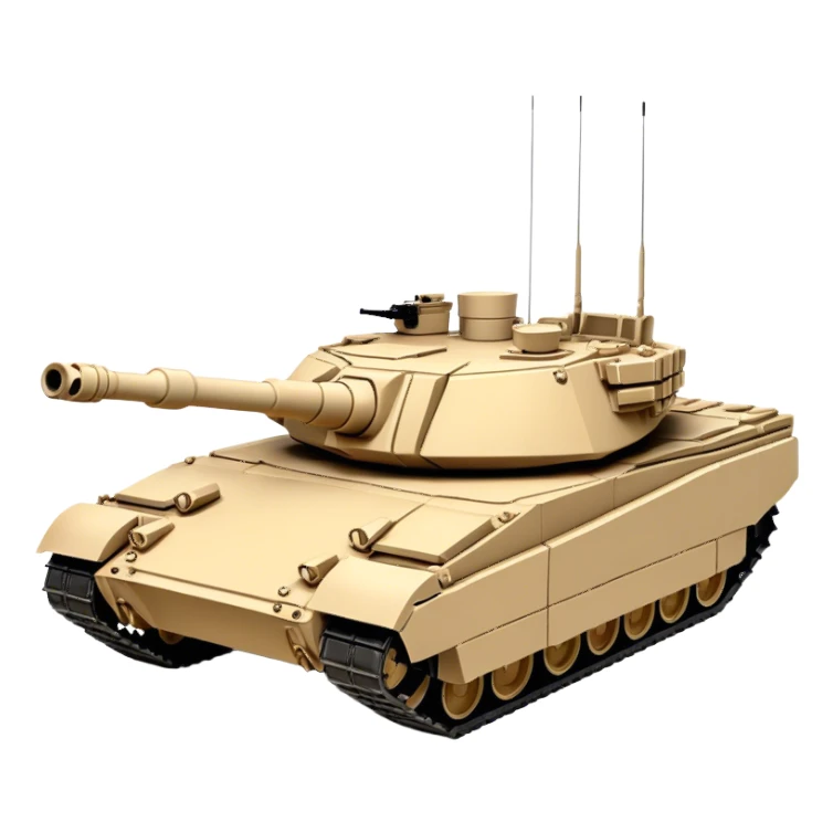M1 Abrams Tank (sand colour) sticker