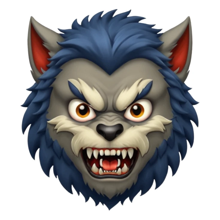 When boy becomes werewolf. sticker