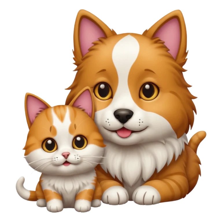 Cat dog sticker