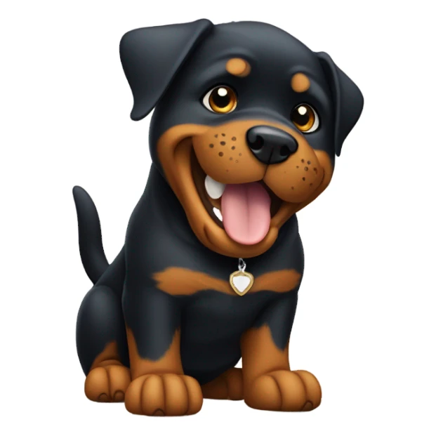 Rottweiler giving a thumbs up  sticker