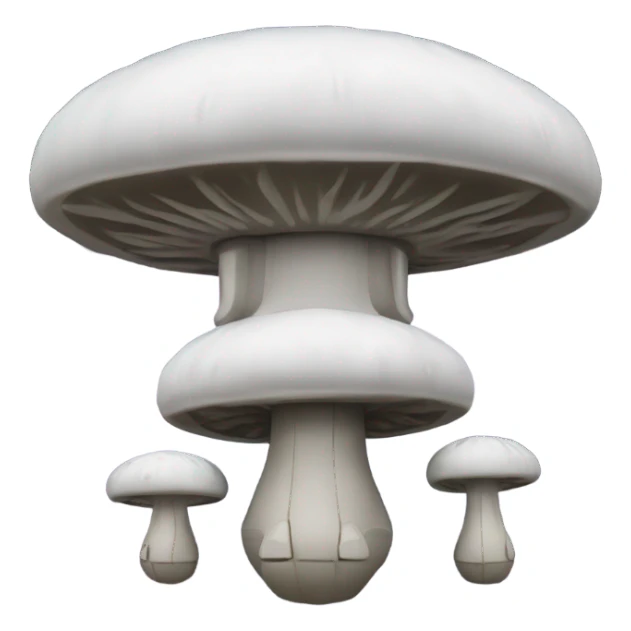 Mushroom-shaped space station with 3 space anchors sticker