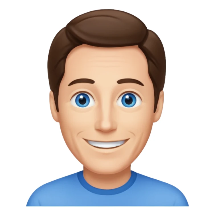 Andy Williams with blue eyes sticker