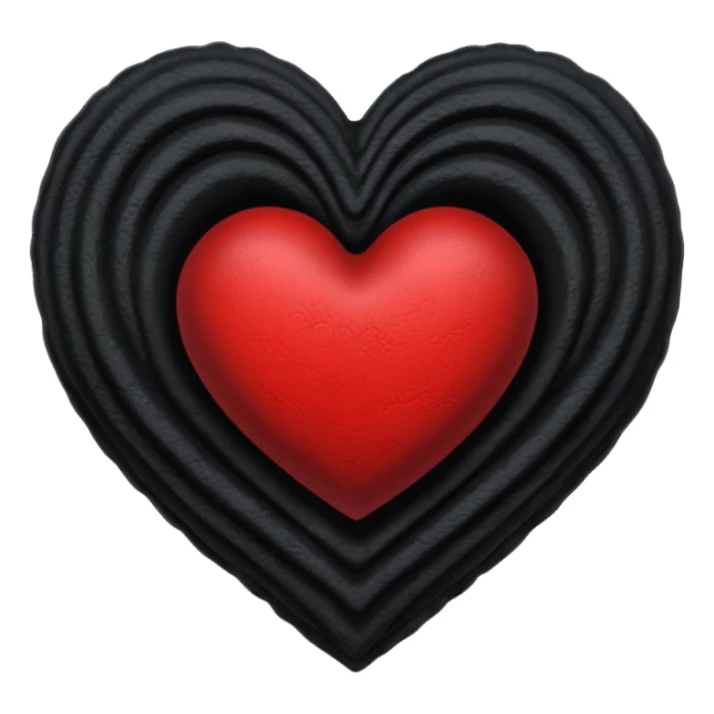 goth themed heart with a dark velvet blanket sticker