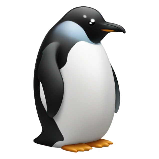 A bit depressed penguin sticker
