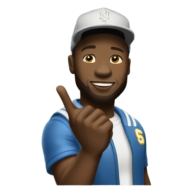 50 cent raising his hand sticker