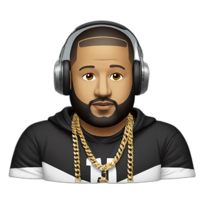 DJ Khaled with headset on sticker