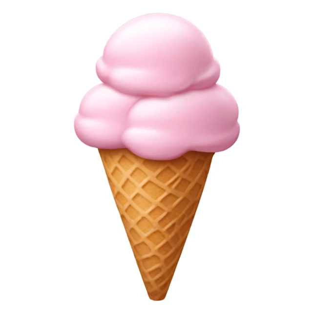 light pink ice cream sticker
