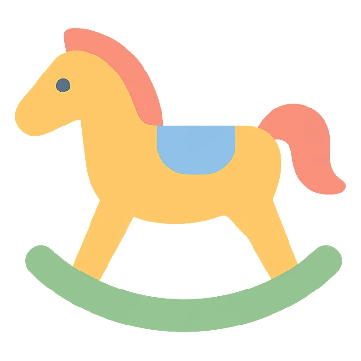 rocking horse sticker