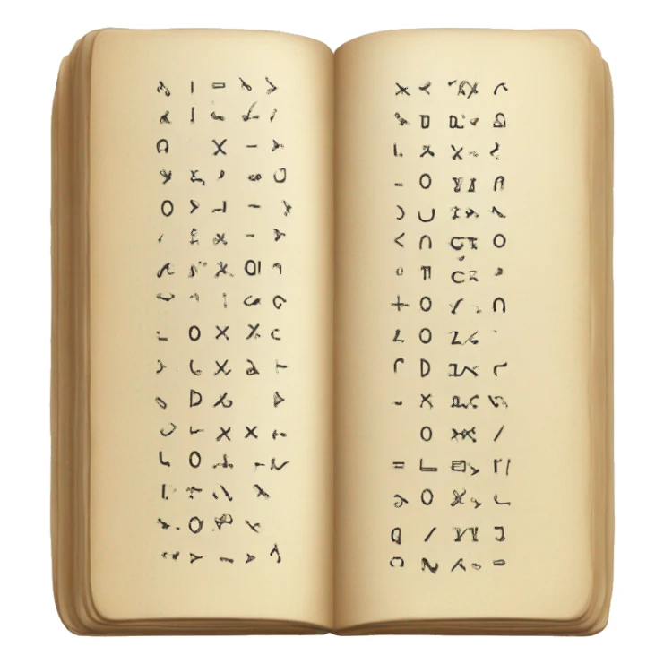 Book of algebra sticker