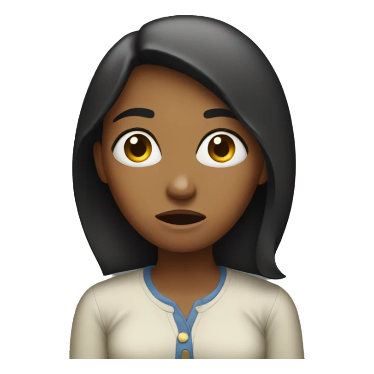 Extremely confused woman  sticker