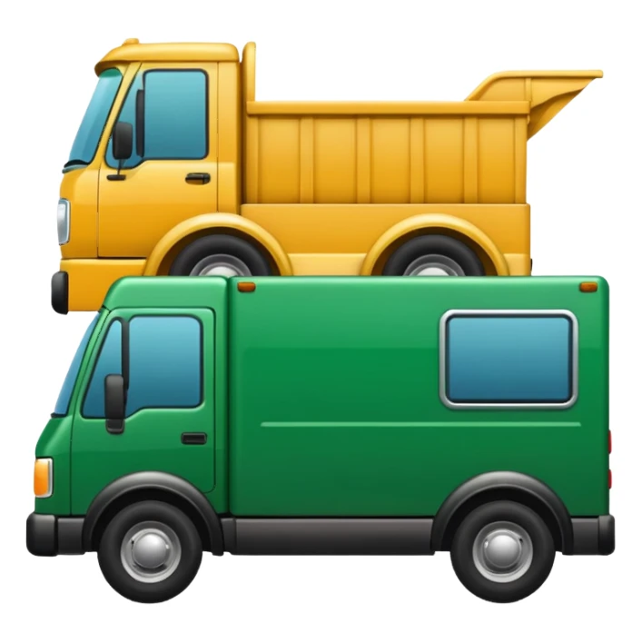 green moving truck sticker