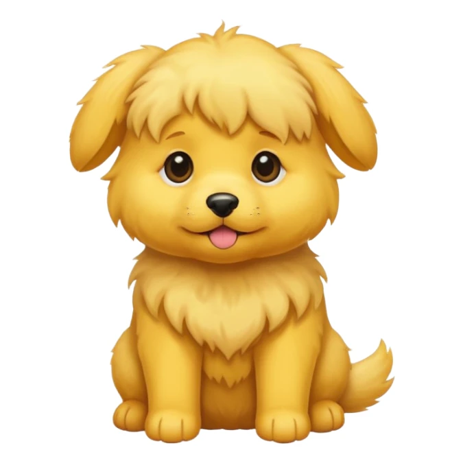 puppy dog yellow sticker