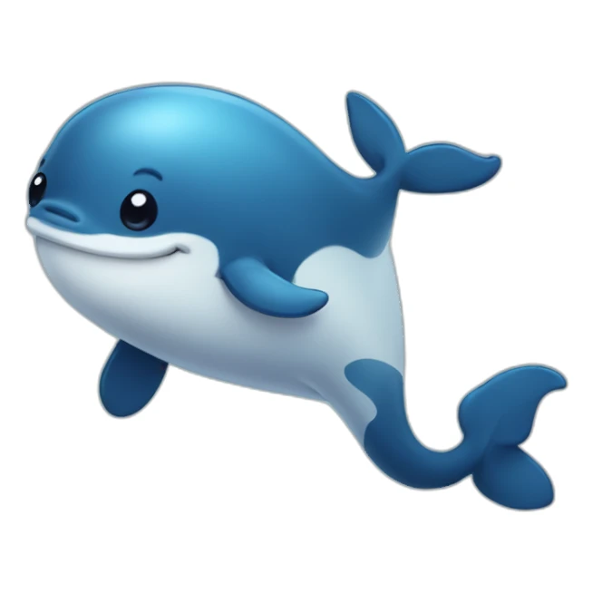 cute Whale　pop sticker