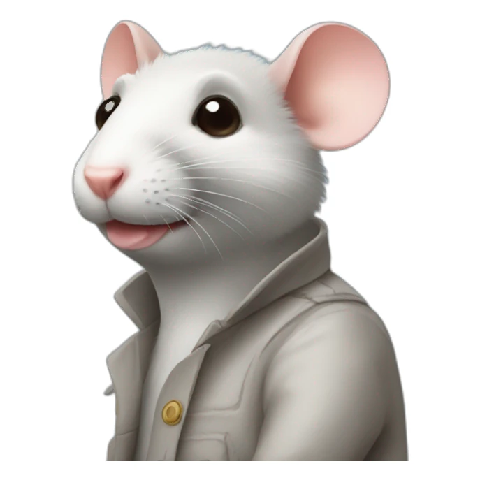 Parisian rat sticker