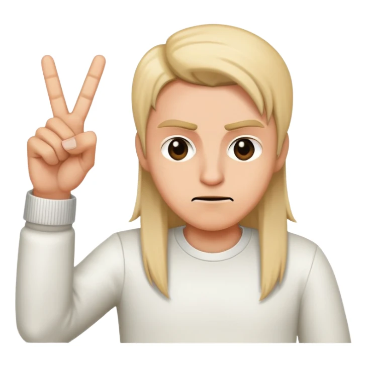 middle finger rockstar sticker