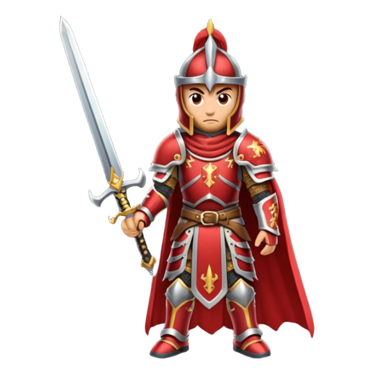 War King – crimson armor + sword sticker