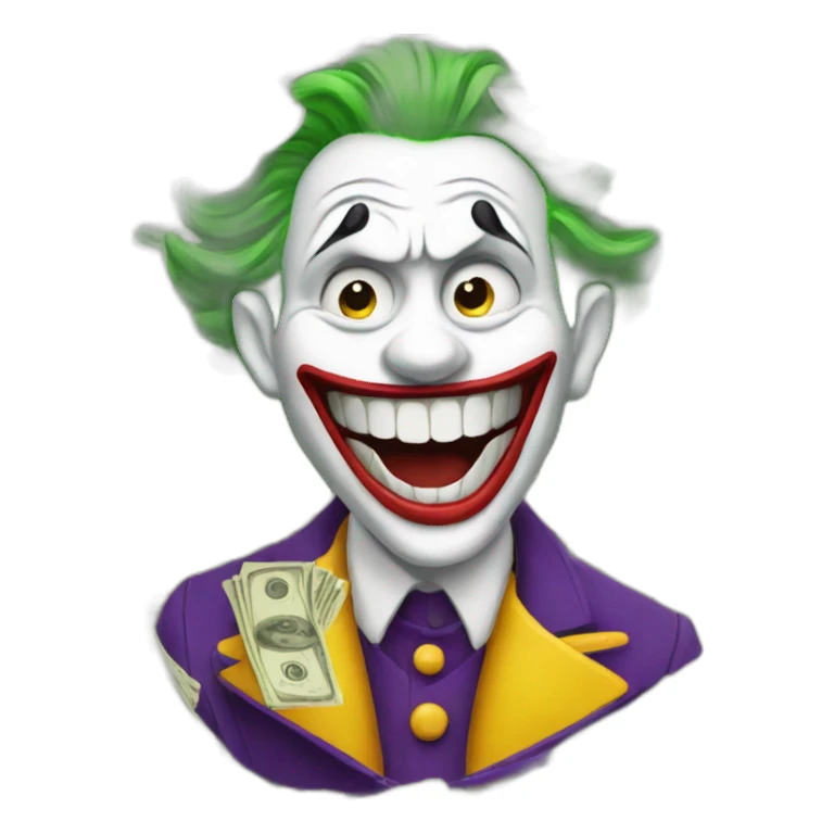 joker with money sticker