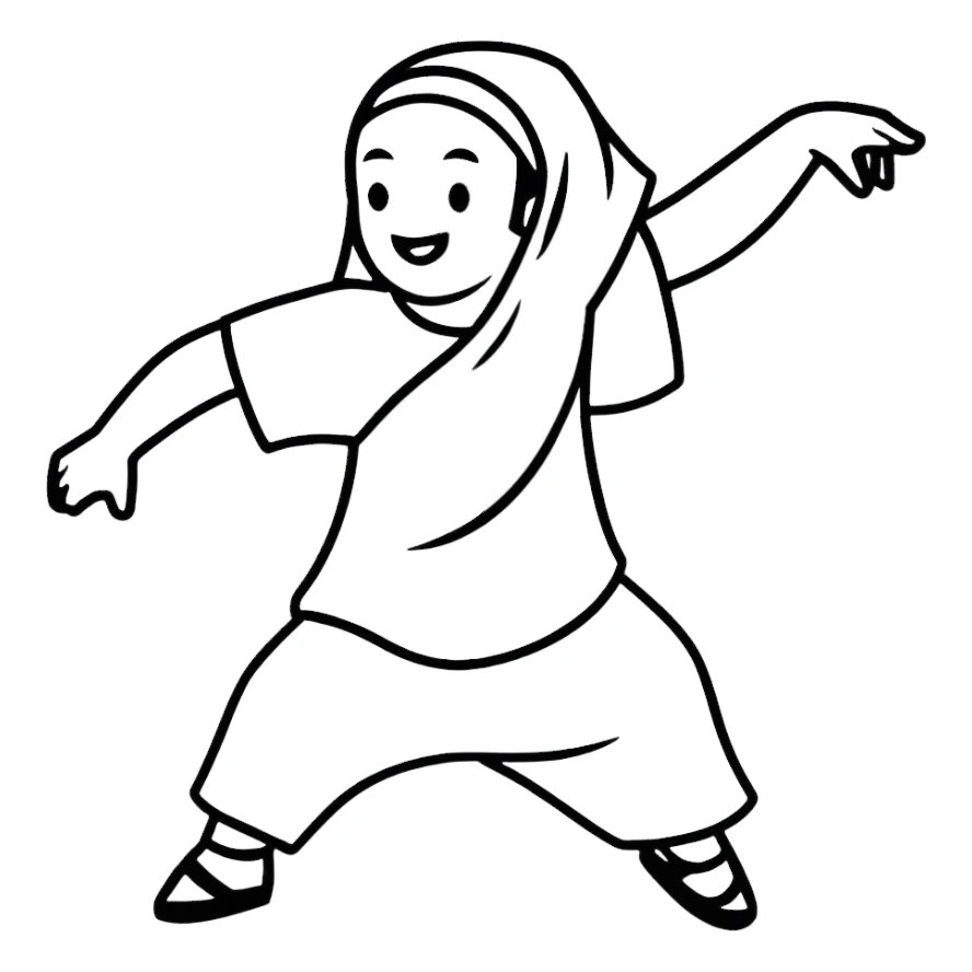Worship dancer sticker