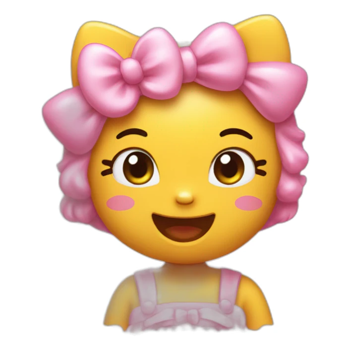 Hello kitty giggles cutely sticker