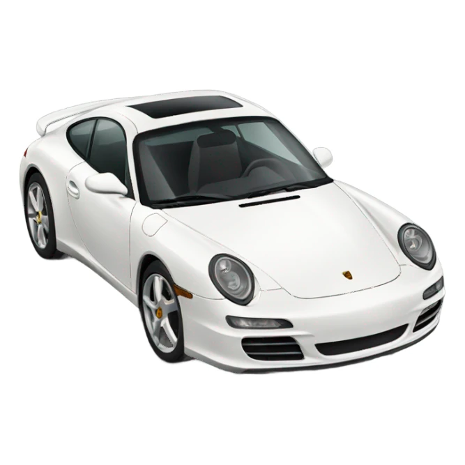 White porsche sticker