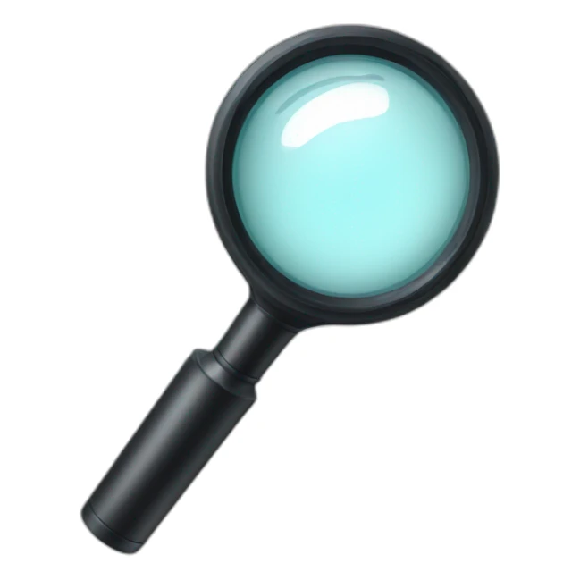 magnifying lens sticker