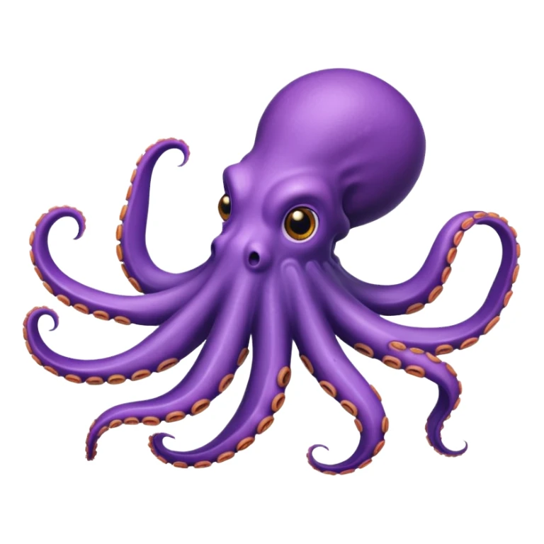 octopus swimming sticker