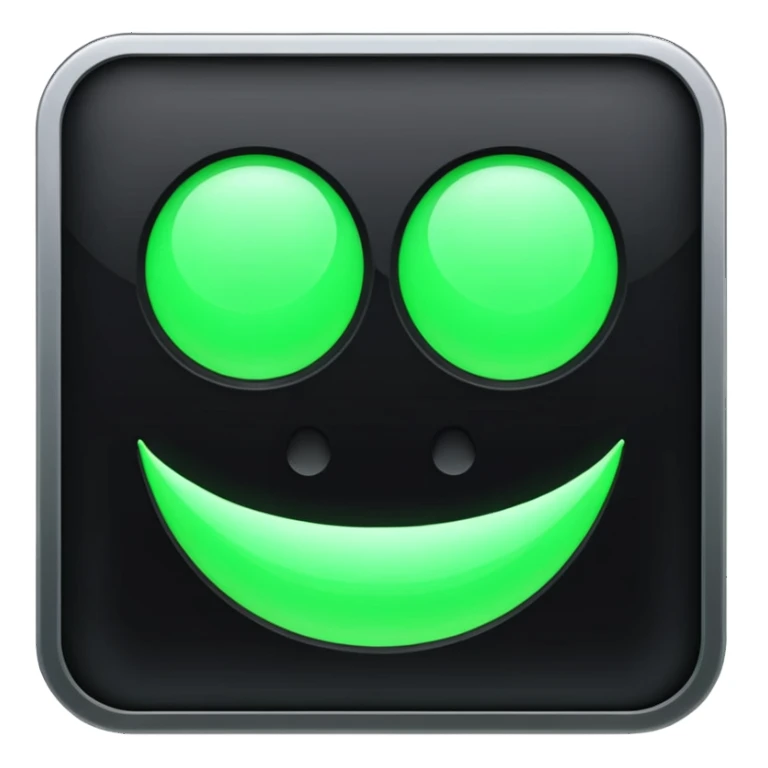 mac os icon code transpiler compiler terminal, black and green sticker