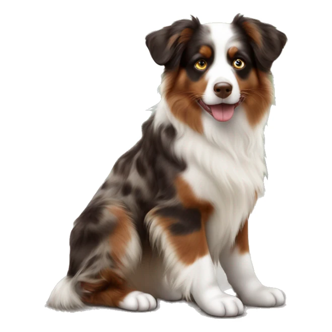 Red Merle Australian shepherd  sticker