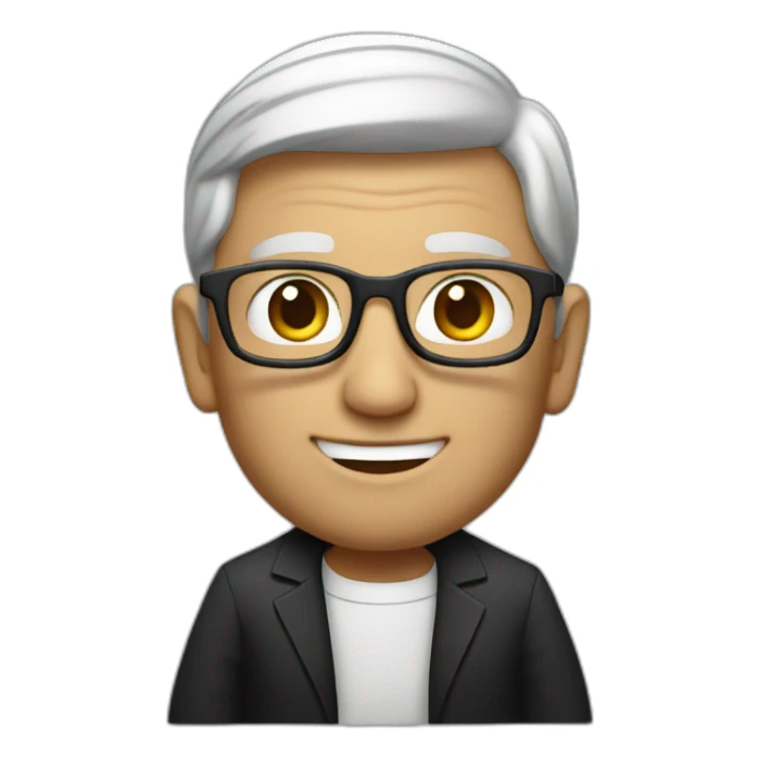 tim cook with black macbook sticker
