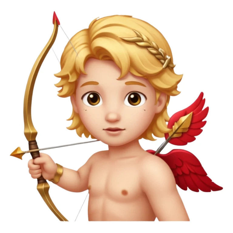 Cupid with bow and arrow sticker
