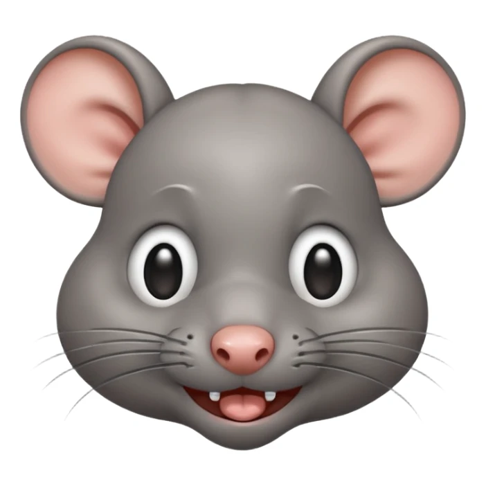 A rat crying in happiness  sticker