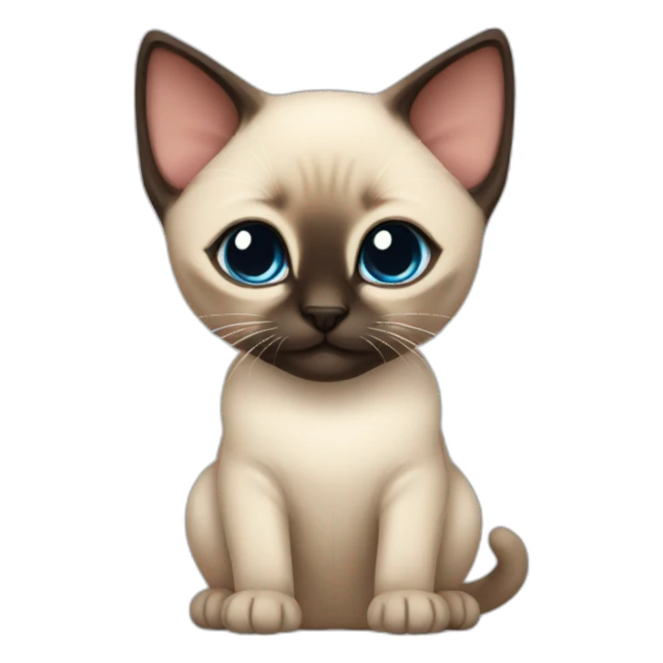 siamese kitten sticker