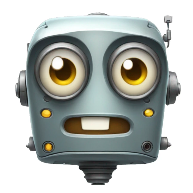  surprised robot sticker