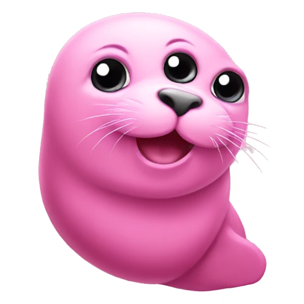 Pink seal sticker