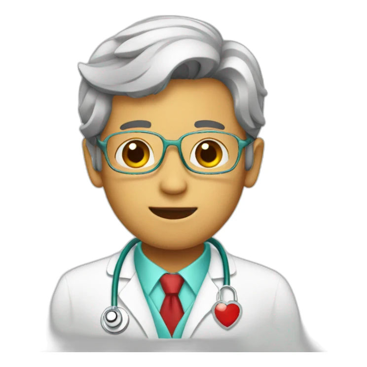 Doctor heart sticker
