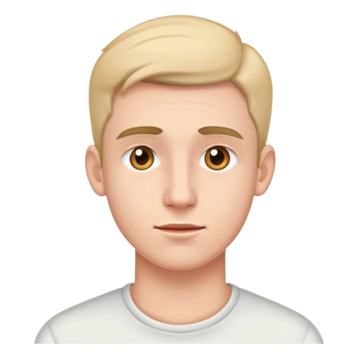 young man hearing impairment sticker