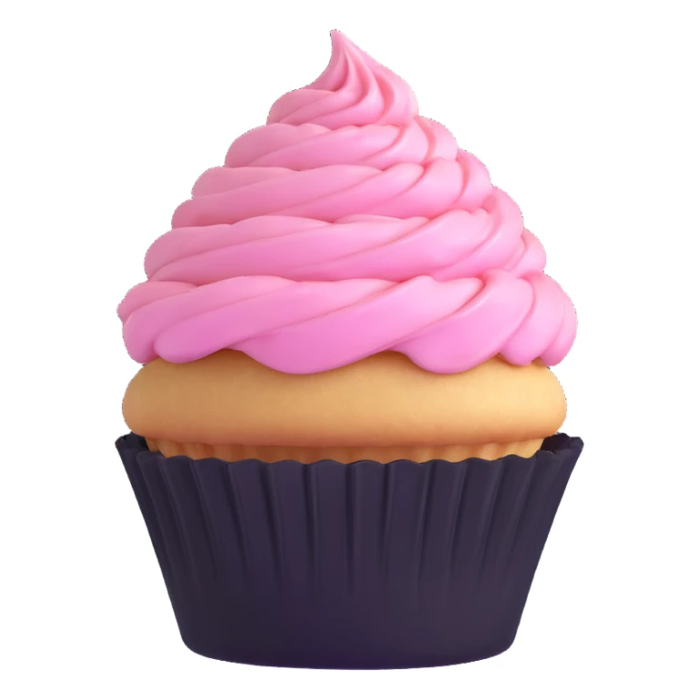 cupcake with pink icing sticker