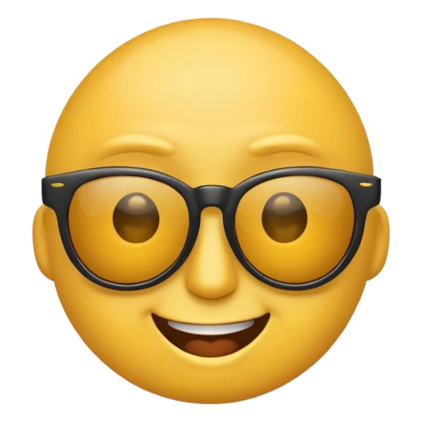 Emoji pulling down sunglasses while raising an eyebrow  sticker