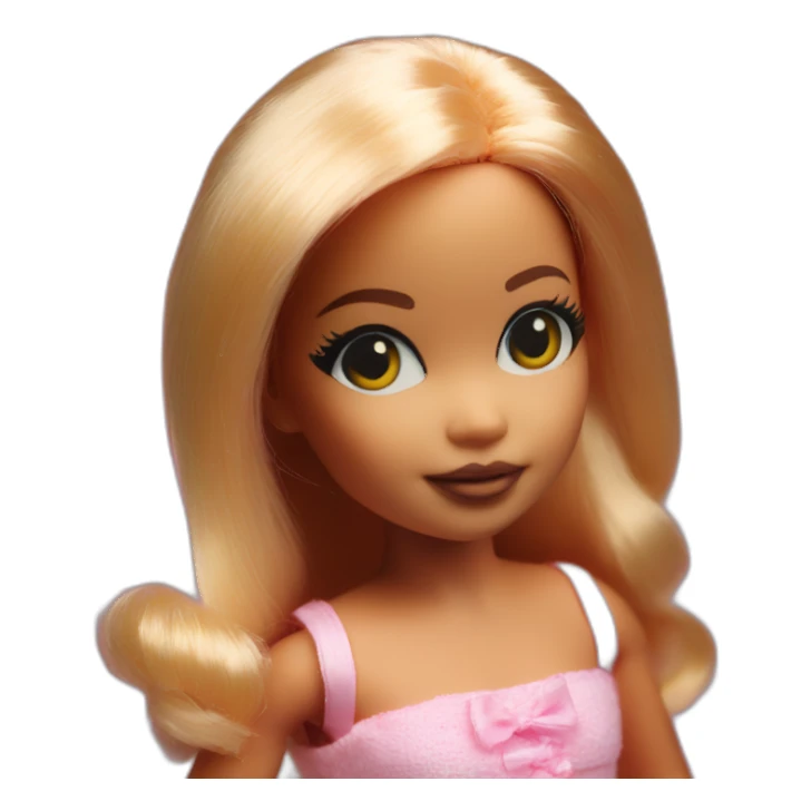 Newborn barbie in box photo session sticker